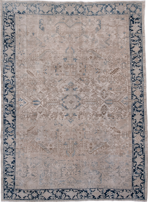 Antique Heriz Area Rug (7' x 10')